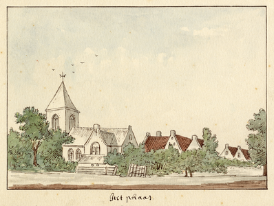 804938 Gezicht in Jutphaas met de Nederlands Hervormde kerk.N.B. De gemeenten Jutphaas en Vreeswijk zijn per 1 juli ...
